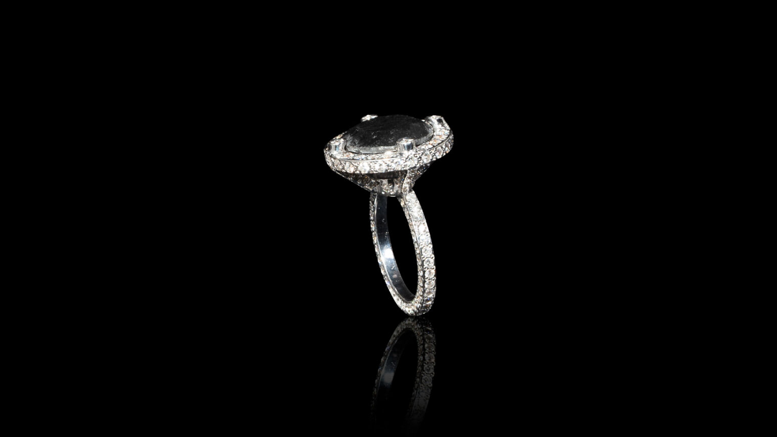 Anello Con Diamante Nero - Gioielli DAVERIO1933