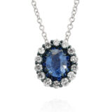 Sapphire and Diamond Pendant