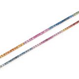 Multicolor Sapphire Tennis Bracelet