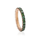 Green Diamond Eternity Ring