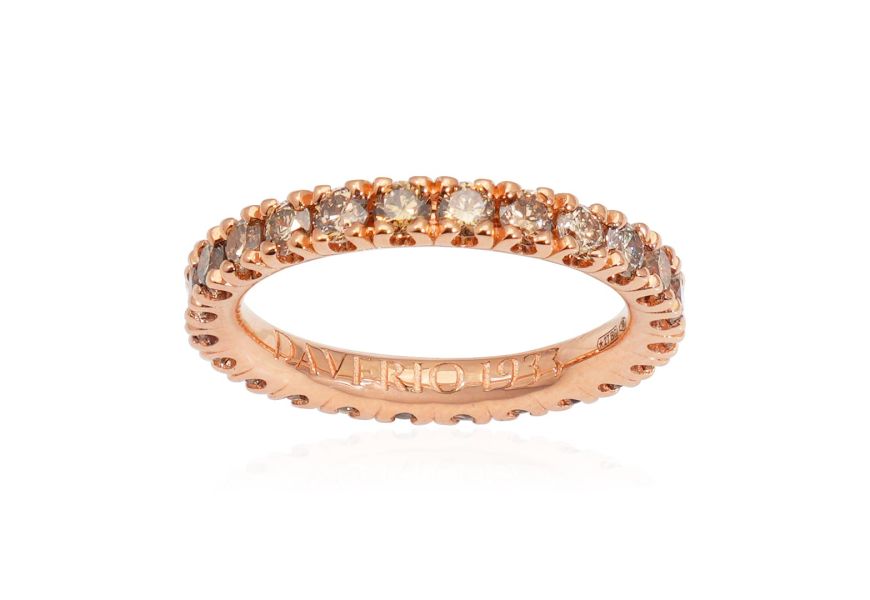 Veretta con diamanti brown