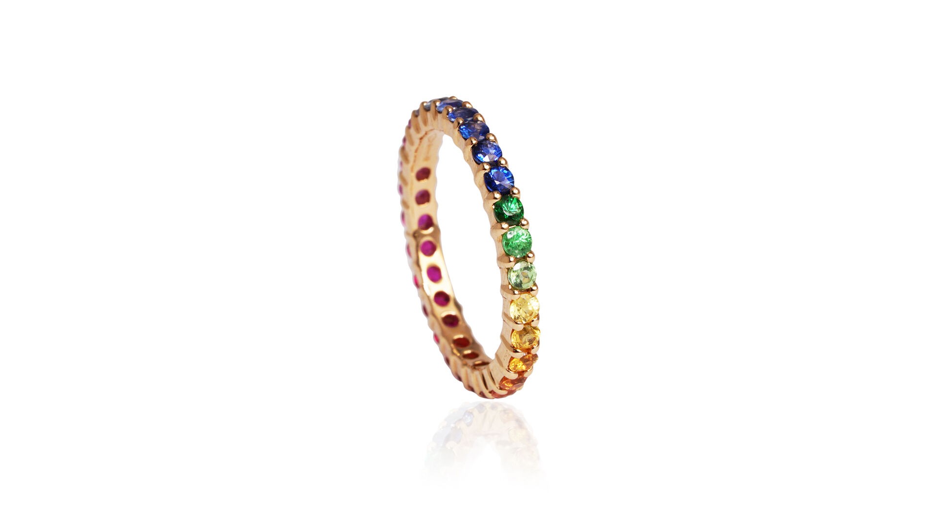 Multicolor Sapphire Band