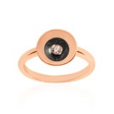 Anello con diamante punto luce