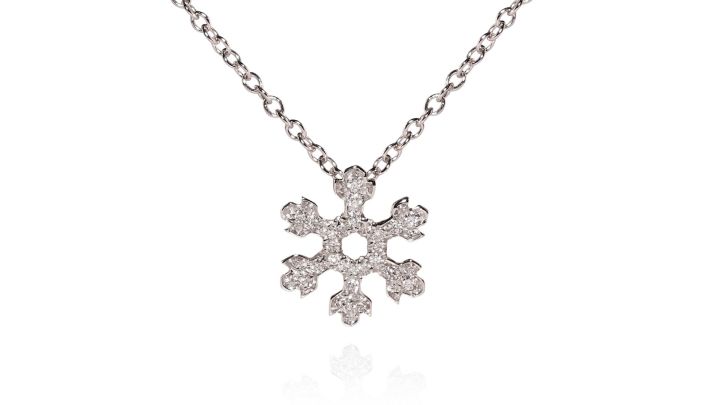 Ciondolo fiocco di neve donna Oro Bianco 9Kt Stroili Poeme 1416774