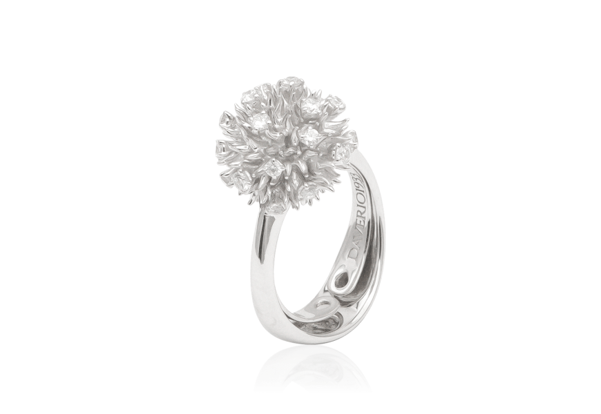 Anello Ricci in oro bianco