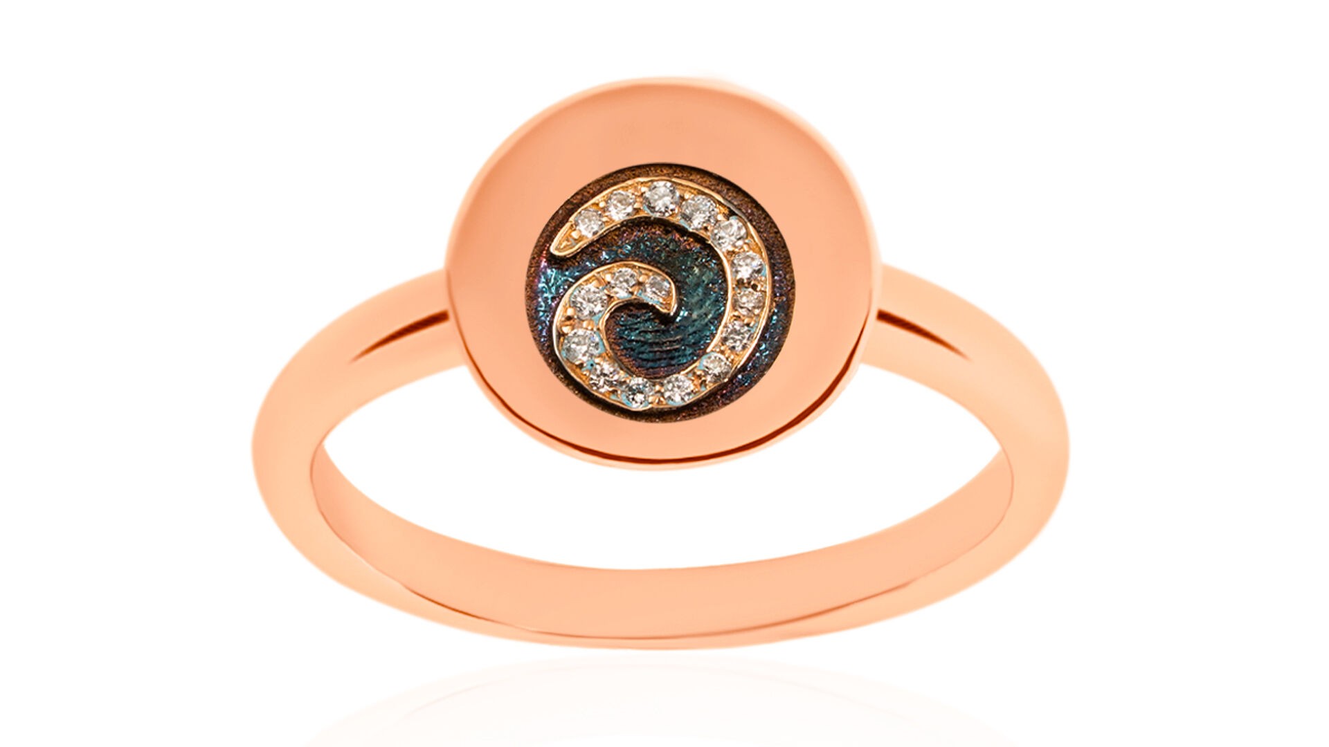 Anello Spirale in oro rosa