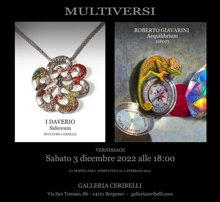 Multiversi, “Multiversi”, in mostra a Bergamo sculture e gioielli firmati Daverio