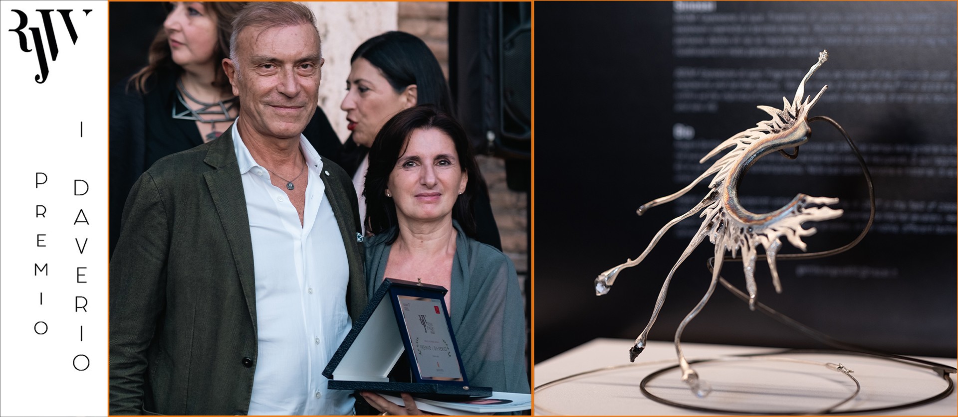 Roma Jewelry Week 2023, Roma Jewelry Week 2023, Angela Gentile receives the “I Daverio” award for jewel-sculpture