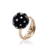 Anello Ricci titanio ossidato