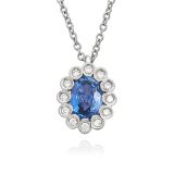 Sapphire and Diamond Pendant