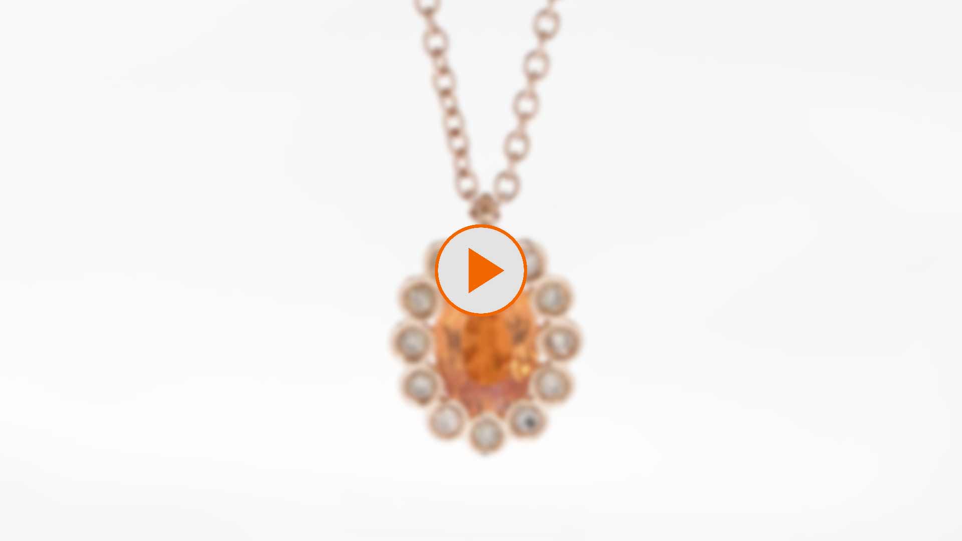 Anteprima ciondolo con granato mandarino