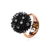 Hedgehog Ring in Titanium