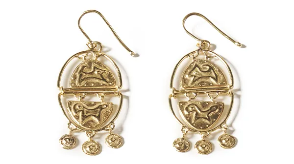 Orecchini Cesellati in oro
