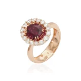 Natural ruby ring