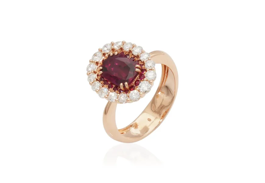 Natural ruby ring